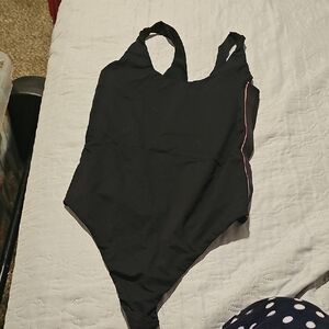 Stance Black Bodysuit with Pink Accents